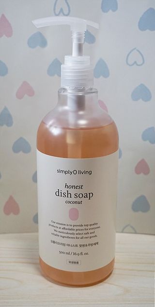 심플리오리빙 어니스트 주방세제 본품 500ml + 리필 900ml (코코넛향) — 5점을 준 리뷰어가 2022년 6월 올린 사용 사진