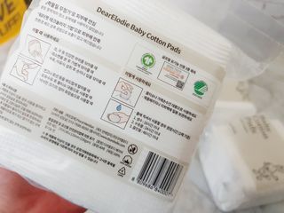 디어엘로디 프리미엄 유기농 유아 솜티슈 40매 3Pack +60매 1Pack 혼합형 — 5점을 준 리뷰어가 2021년 4월 올린 사용 사진