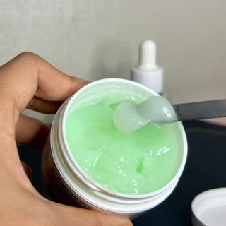 [녹산] 그린 솔루션 멀티 수분 앰플 + 그린 솔루션 멀티 수분크림 — 5점을 준 리뷰어가 2022년 10월 올린 사용 사진