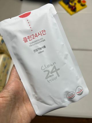 클린24시간 1BOX(5포) + 전용보틀(500ml) — 5점을 준 리뷰어가 2022년 8월 올린 사용 사진
