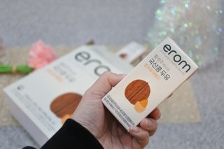 이롬 erom 황성주박사의 국산콩 두유 호두와 아몬드 — 5점을 준 리뷰어가 2020년 12월 올린 사용 사진