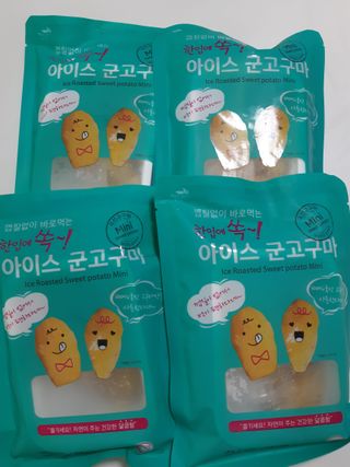해뜨온 껍질없는 한입아이스 군고구마 120g x 4개 — 5점을 준 리뷰어가 2021년 9월 올린 사용 사진