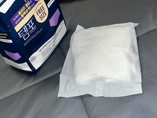 FREE [템포] 패드 내추럴순면 입는 오버나이트 5P * 2개 — 5점을 준 리뷰어가 2023년 10월 올린 사용 사진