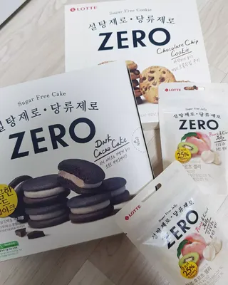 ZERO (초콜릿 칩 쿠키, 카카오 케이크, 후르츠 젤리, 아이스 콜라, 아이스 초코바) — 4점을 준 리뷰어가 2022년 6월 올린 사용 사진