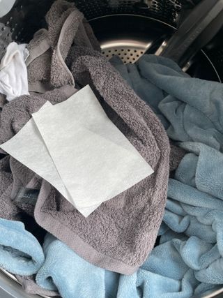 [쿠팡 구매평]페리엘 이염방지 시트세제 선물세트 1set 30매입x4개 — 5점을 준 리뷰어가 2025년 3월 올린 사용 사진