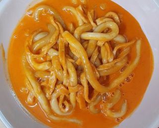 [푸딩팩토리] 로제누들떡볶이 500g / 까르보나라크림누들떡볶이 500g — 4점을 준 리뷰어가 2022년 8월 올린 사용 사진