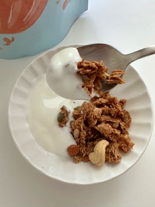 밸런스 다이어트랩 밸다랩 이씨리얼 수제 발아통밀 그래놀라 450g — 3점을 준 리뷰어가 2023년 4월 올린 사용 사진