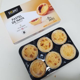디앙뜨 포르투갈 에그타르트 오리지널 맛+패션후르츠+초콜릿타르트 맛 중 택1 — 5점을 준 리뷰어가 2021년 8월 올린 사용 사진