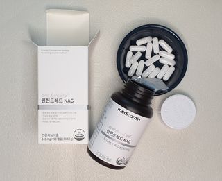 메디타민 원헌드레드 NAG — 5점을 준 리뷰어가 2021년 8월 올린 사용 사진