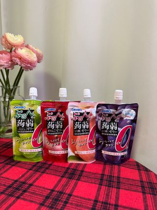 ORIHIRO 오리히로 곤약젤리 제로칼로리 130g 4종 4팩(맛별로 1팩씩) — 5점을 준 리뷰어가 2023년 2월 올린 사용 사진