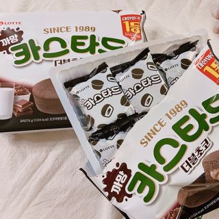 롯데제과 까망카스타드 더블초코 — 5점을 준 리뷰어가 2021년 5월 올린 사용 사진