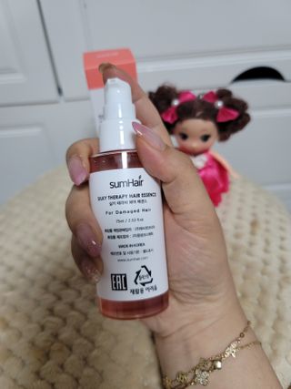 썸헤어 / SUMHAIR 썸헤어 실키 테라피 헤어 에센스 — 5점을 준 리뷰어가 2021년 4월 올린 사용 사진
