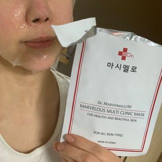 닥터마시멜로 마블러스 멀티 클리닉 마스크 — 4점을 준 리뷰어가 2021년 3월 올린 사용 사진