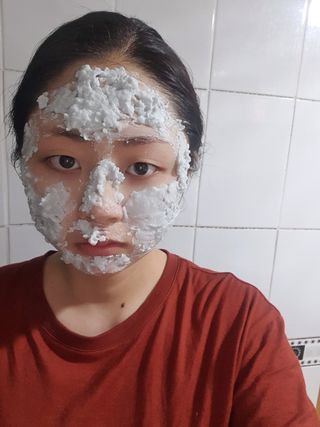 투비어레이디 젤리팩 25g /6종 중 랜덤3종 발송/ 도구가 필요없는 피부관리끝판왕 모델링팩 — 5점을 준 리뷰어가 2021년 5월 올린 사용 사진