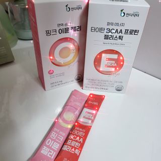 인디닥터 면역 생생 핑크 이뮨 젤리 + 타이탄 BCAA 프로틴 젤리스틱 — 5점을 준 리뷰어가 2022년 4월 올린 사용 사진