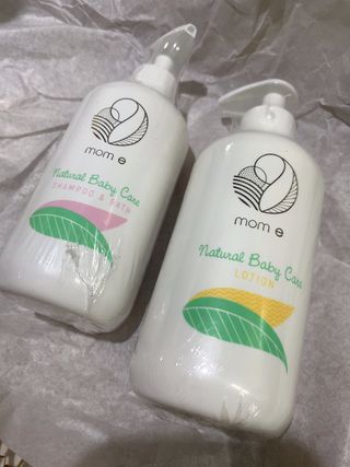 mom e 맘이 내추럴 베이비 케어 샴푸앤바스+로션 — 4점을 준 리뷰어가 2021년 1월 올린 사용 사진