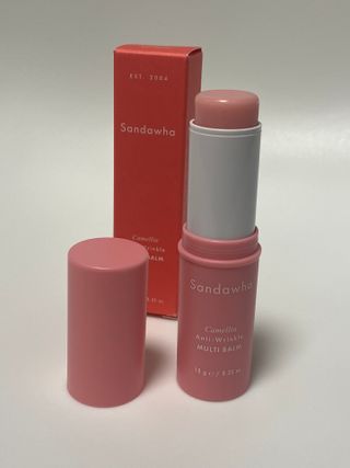 스킨큐어 산다화 카멜리아 안티 링클 멀티밤 — 5점을 준 리뷰어가 2022년 11월 올린 사용 사진