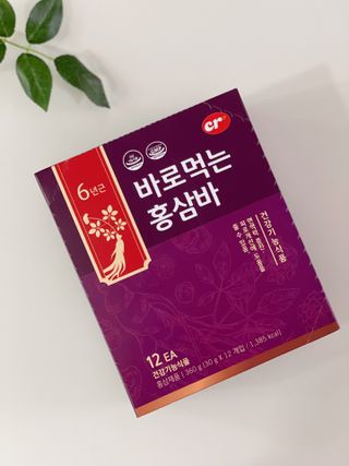 씨알푸드 건강기능식품 6년근 홍삼 함유, 바로먹는 홍삼바 30g 12개입 — 4.5점을 준 리뷰어가 2022년 3월 올린 사용 사진