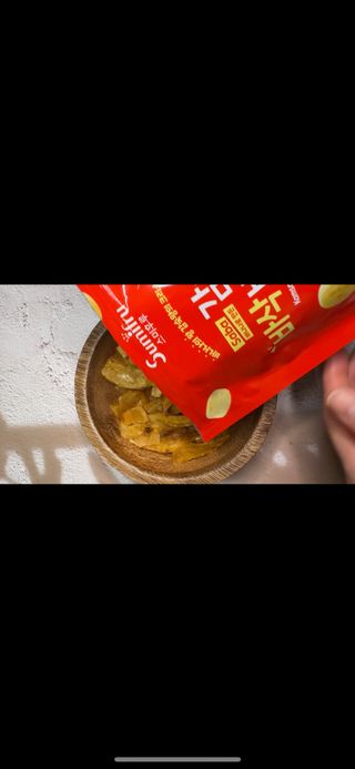 스미후루 코리아 릴스-수정본)감숙왕 바삭 바나나칩 — 5점을 준 리뷰어가 2025년 8월 올린 사용 사진