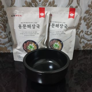 요리반상회 용문해장국 2팩 + 뚝배기 1개 — 5점을 준 리뷰어가 2021년 3월 올린 사용 사진