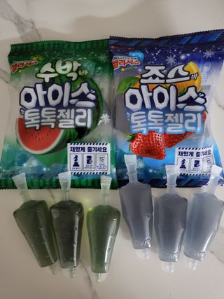 롯데제과 죠스바 아이스 톡톡 젤리 — 5점을 준 리뷰어가 2021년 10월 올린 사용 사진