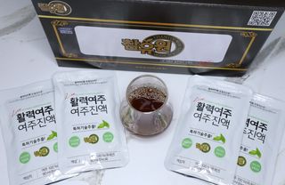 참유원 특허제조 활력 여주진액 여주즙 50포 — 4점을 준 리뷰어가 2022년 1월 올린 사용 사진
