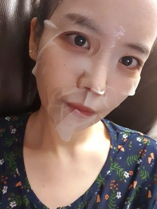 에이스노 레스큐 부스트 하이드레이션 시트마스크 — 4점을 준 리뷰어가 2021년 9월 올린 사용 사진