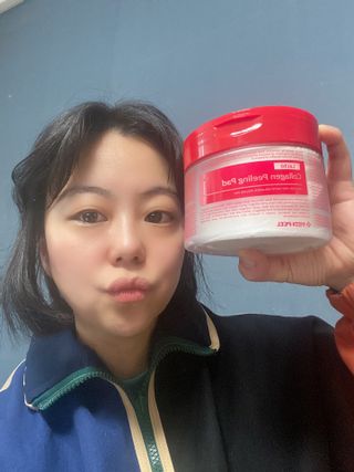 메디필 레드 락토 콜라겐 필링패드 — 4.5점을 준 리뷰어가 2021년 3월 올린 사용 사진
