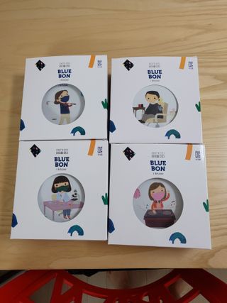 [블루 본 아이노우] 유아용 컬러마스크 40 PCS SET 2중 택 1 — 5점을 준 리뷰어가 2021년 5월 올린 사용 사진