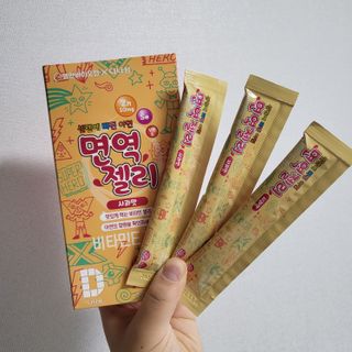 다나음 180도 칼슘젤리+아연면역젤리 — 5점을 준 리뷰어가 2022년 1월 올린 사용 사진