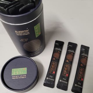 프리마인 자체 기업부설 연구소에서 찾아낸 건강한 수면의 비밀.  슬립토 플러스 30포 — 5점을 준 리뷰어가 2021년 10월 올린 사용 사진