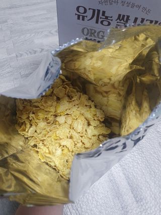 씨알푸드 유기농 쌀 시리얼 390g + 갓 구운 유기농 발아통곡물 150g — 4점을 준 리뷰어가 2022년 1월 올린 사용 사진