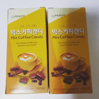 (주) 피치코리아 믹스커피캔디76g x2개입 — 5점을 준 리뷰어가 2022년 11월 올린 사용 사진