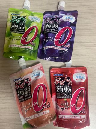 ORIHIRO 오리히로 곤약젤리 제로칼로리 130g 4종 4팩(맛별로 1팩씩) — 5점을 준 리뷰어가 2023년 3월 올린 사용 사진