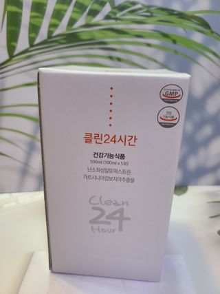 클린24시간 1BOX(5포) + 전용보틀(500ml) — 5점을 준 리뷰어가 2022년 8월 올린 사용 사진
