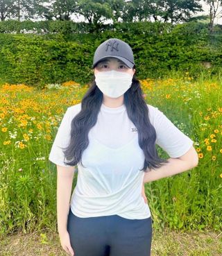 더그린랩 WOMEN TWIST MODAL SHORT SLEEVE — 5점을 준 리뷰어가 2023년 6월 올린 사용 사진