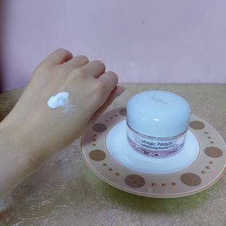 랑스레 매직피치 화이트닝 파워 화이트닝크림 — 5점을 준 리뷰어가 2021년 5월 올린 사용 사진