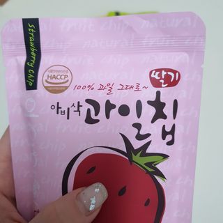 아비삭과일칩 5종 /딸기,사과,배,귤,무화과 5종 — 5점을 준 리뷰어가 2021년 4월 올린 사용 사진