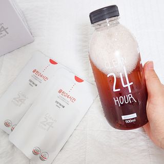 클린24시간 1BOX(5포) + 전용보틀(500ml) — 5점을 준 리뷰어가 2022년 8월 올린 사용 사진