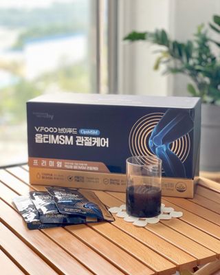 [브이푸드] 옵티MSM 관절케어 (70ml x30포) — 5점을 준 리뷰어가 2022년 7월 올린 사용 사진