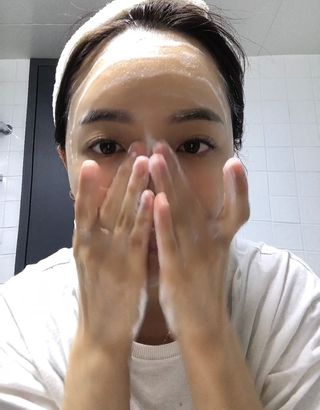 리더스코스메틱 리더스 밀크 밸런싱  마스크  솝 — 5점을 준 리뷰어가 2021년 11월 올린 사용 사진