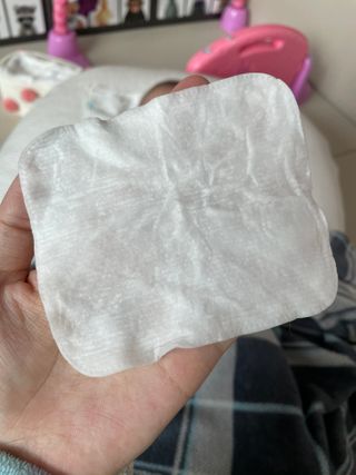 디어엘로디 프리미엄 유기농 베이비 솜티슈 40매 3 + 1 PACK — 5점을 준 리뷰어가 2021년 2월 올린 사용 사진