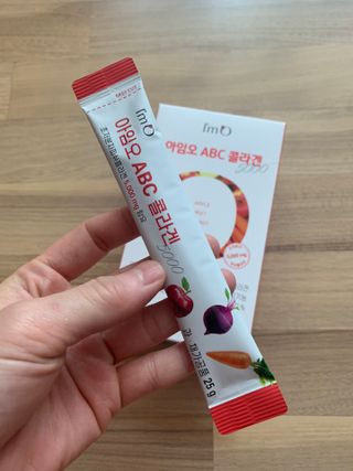 아임오 ABC 콜라겐 젤리 14포 — 5점을 준 리뷰어가 2022년 3월 올린 사용 사진