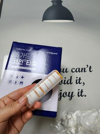 [올가드] 무방부제 대용량 코인티슈 500개입 + 휴대용케이스 1개 — 4.5점을 준 리뷰어가 2022년 12월 올린 사용 사진