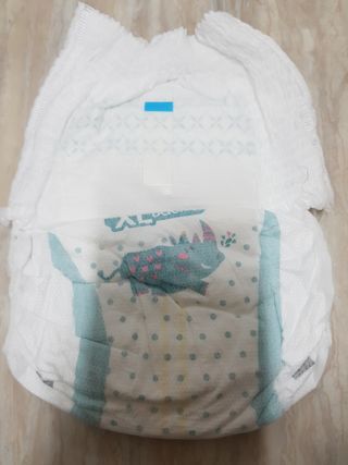 오브맘 밤 프리미엄 아기 기저귀 팬티형 밴드형 — 5점을 준 리뷰어가 2021년 1월 올린 사용 사진