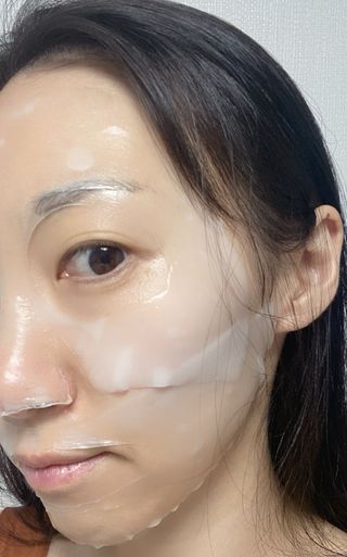 [올리브영] 웰더마 프리미엄 사파이어 콜라겐 임팩트 피팅 마스크 4매 — 5점을 준 리뷰어가 2025년 7월 올린 사용 사진