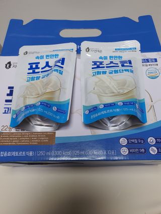 자연에온 마시는 프로틴 고함량 균형단백질 음료 포스틴 125ml 10개입 1BOX — 5점을 준 리뷰어가 2021년 4월 올린 사용 사진