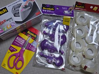 3M 스카치 원터치 테이프 디스펜서 커터기 오렌지/블랙 + 초강력 다용도 테이프 8매 — 5점을 준 리뷰어가 2024년 3월 올린 사용 사진