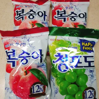 청포도캔디 복숭아캔디 — 5점을 준 리뷰어가 2022년 11월 올린 사용 사진