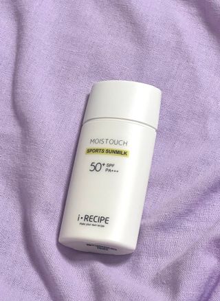 아이레시피 모이스트터치 스포츠 선밀크 50ml (SPF50+ PA+++) — 5점을 준 리뷰어가 2023년 6월 올린 사용 사진